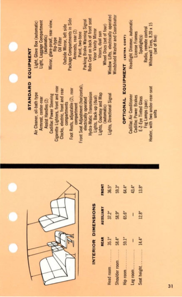 1955 Cadillac Salesmans Data Book Page 111